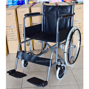 NT12112 รถเข็นผู้ป่วยพับพนักพิงหลังได้ ถอดที่วางเท้าได้ ราคาถูกมาก
